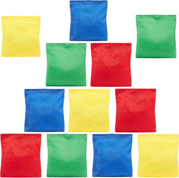 Set de 12 saci de aruncare KreativeKraft, multicolor, 7 x 7 cm