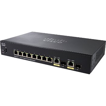 Switch Cisco SG350-10MP-K9-EU, Gigabit, 8 Porturi, PoE, Layer 3