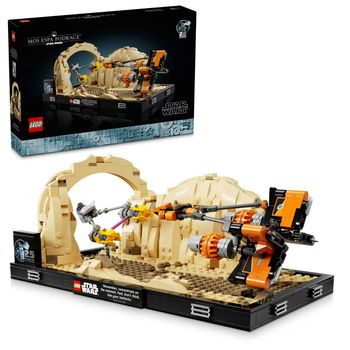LEGO® Star Wars™ - Dioramă Cursa din Mos Espa 75380, 718 piese, LEGO