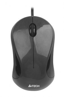 Mouse Optic USB A4TECH V-Track (N-320-1), wired cu 3 butoane si 1 rotita scroll, rezolutie 1000-2000dpi si cablu 60cm, Negru