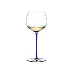 Pahar pentru vin, din cristal Fatto A Mano Oaked Chardonnay Albastru Inchis, 620 ml, Riedel