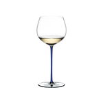 Pahar pentru vin, din cristal Fatto A Mano Oaked Chardonnay Albastru Inchis, 620 ml, Riedel