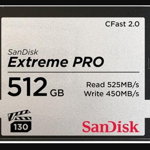 CFAST 2.0 VPG130 512GB Extreme Pro SDCFSP-512G-G46D, SanDisk