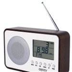 Radio Portabil CR 1153 Digital  Ceas Termometru Alarma Lcd Calendar Alb, CAMRY
