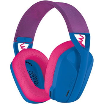 Casti Gaming Wireless LOGITECH G435 Lightspeed, multiplatforma, 3.5mm, USB-C, albastru