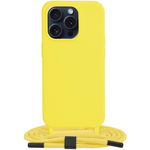 Husa pentru iPhone 15 Pro - Techsuit Crossbody Lanyard - Yellow, Techsuit