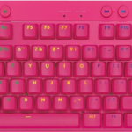 Tastatura Gaming Logitech G PRO X TKL Magenta Lightspeed Kailh GX Brown Switch Mecanica, Logitech