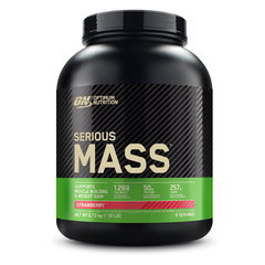 Gainer, proteine din zer Optimum Nutrition, ON Serious Mass, aroma capsuni, 2.73 kg