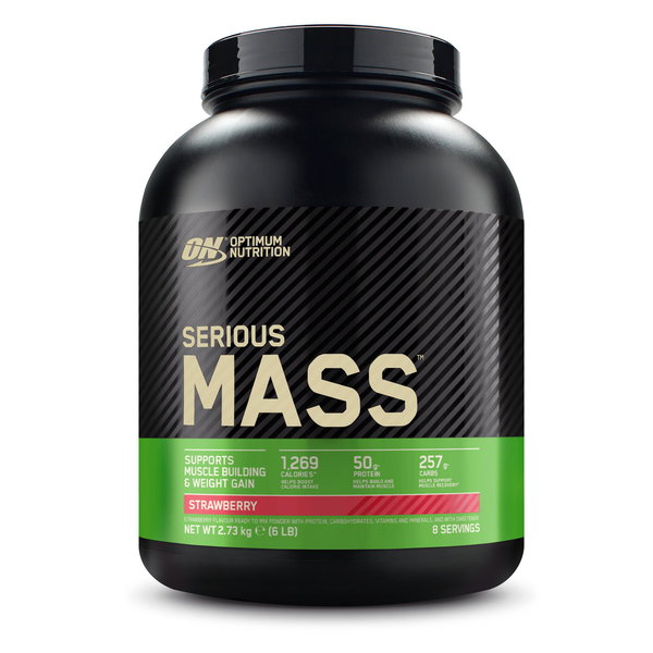 Gainer, proteine din zer Optimum Nutrition, ON Serious Mass, aroma capsuni, 2.73 kg