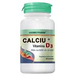 Calciu+Vitamina D3, 30 tablete, Cosmopharm, COSMO PHARM