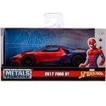 Masinuta metalica Jada Toys - Spider-Man, 2017 Ford Gt, 1:32