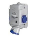 Priza aparenta\n32A 6h 2P+E 200-250V 1 NR FRENCH IP44/IP54, Scame