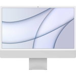 Sistem Desktop PC All-In-One Apple iMac 24" (Mid 2021), Apple M1, 8GB RAM, SSD 256GB, Apple M1 8-core GPU, macOS Big Sur, INT KB, Silver