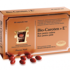 Supliment alimentar Bio-Caroten + E, 60 capsule moi, PHARMA NORD