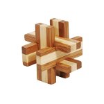 Fridolin - Joc logic IQ din lemn bambus in cutie metalica-6, Fridolin