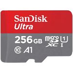 Micro SDXC Ultra 256GB UHS-I Class 10 + SD Adapter, SanDisk