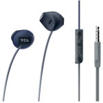 Casti in-ear TCL SOCL200, cu fir, microfon, buton de raspuns, Negru