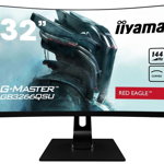 Monitor iiyama G-Master GB3266QSU-B1 32", 144Hz, 1ms, VA, WQHD, curved, FlickerFree