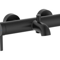 Baterie cada Roca Ona A5A029ENB0, aparenta, diverter, Negru mat, Roca