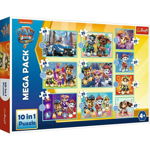 Puzzle Trefl 10 in 1 - Paw Patrol, 20/35/48 piese