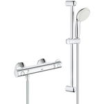 Set baterie dus Grohe Grohterm 800, termostatica + set dus New Tempesta II 600, crom, 34565001