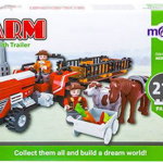 Set de constructie Momki Tractor cu atas MKDR28505, 215 piese (Multicolor)