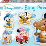 Set de 4 puzzle-uri (3 4 5 piese) progresive Disney - Lumea lui Mickey Mouse, Jucaresti