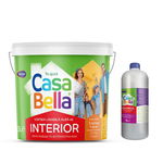 Vopsea lavabila interior Casabella, alb, 8.5 l + Amorsa 1 l, Casabella