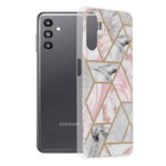 Husa Techsuit - Marble Series pentru Samsung Galaxy A13 5G - Pink Hex