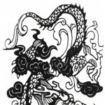 Tatuaj temporar -Dragon Arts- 17x10cm, 