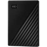 HDD Extern WD My Passport 1TB  256-bit AES hardware encryption  Backup Software  Slim  USB 3.2 Gen 1 Type-A up to 5 Gb/s  Black