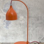 Lampa de masa Hang, Mauro Ferretti, 13x50 cm, fier, portocaliu, Mauro Ferretti