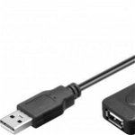 Cablu extensie USB2.0, activ, 10m, Goobay