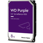 Western Digital Hard disk WD Purple 8TB SATA-III 5640RPM 128MB, Western Digital