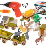 Tractor ferma cu accesorii cu o cutie de depozitare de plastic, IMK