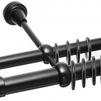 Galerie dubla Capacel negru 25/19mm, Casa Deco Logistics