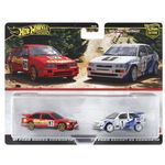 Set 2 masinute metalice Ford Sierra Cosworth si Ford Escort RS Cosworth scara 1 64 Hot Wheels Premium, Hot Wheels