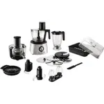 Robot de bucatarie Philips Avance Collection HR7778/00, 1300 W, bol 3.4 l, blender 2.2 l, Storcator de fructe si legume, 12 viteze + Pulse, Inox