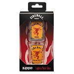 Set cadou brichetă Zippo + pahar shot Fireball 49081, Zippo