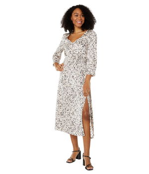 Imbracaminte Femei Saltwater Luxe Tommi Recycled 34 Sleeve Midi Dress Blush, Saltwater Luxe