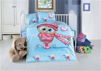 Lenjerie de pat pentru copii, Cute, Patik, Bumbac Ranforce, Patik