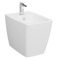 Bideu pe pardoseala 56cm, cu orificiu pentru baterie, fara orificii laterale, alb   5659B003-0288, Vitra