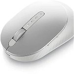 Mouse Dell Premier MS7421W, Wireless 2.4 Ghz, Bluetooth 5.0, reincarcabil, USB Type-C, 4000 DPI, 7 Butoane, Rotita Scroll, Argintiu