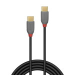 Cablu Date USB-C 2.0  - USB-C 2.0  2m Negru, Lindy