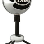 Microfon PC Blue Snowball USB Profesional, PC & Mac, Gaming, Podcast, Streaming, Recording, Brushed aluminum