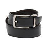 Pierro Poggi, Curea reversibila din piele, Negru, 130 CM Standard