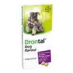 Drontal Flavour antiparazitar intern pentru caini, 6 tablete, Elanco