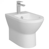Bideu lipit de perete 54cm cu orificiu pentru baterie, fara orificii laterale, alb mat   7039B001-0288, Vitra