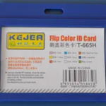 Suport PP tip flip, pentru carduri, 85 x 55mm, orizontal, 5 buc/set, KEJEA - bleumarin, Kejea