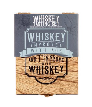 Kit pentru whiskey - Whiskey Tasting Set - Improve with Age, BoxerGifts